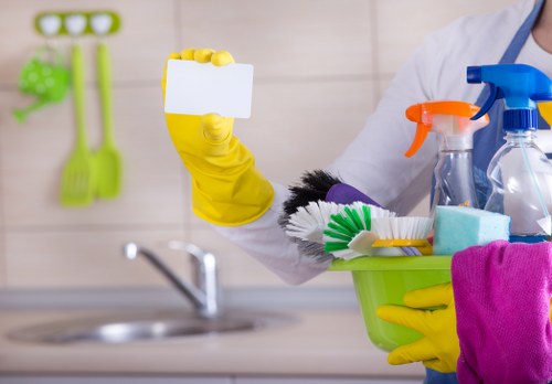 Professional end of tenancy cleaning in an NW8 apartment kitchen