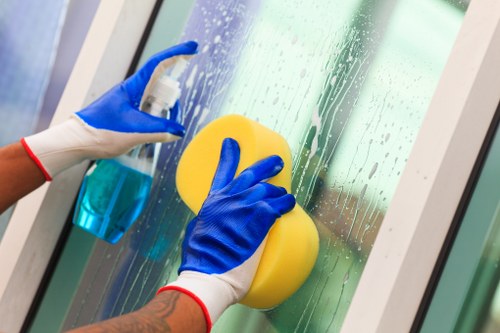 Clean glass and frames on a property in NW8