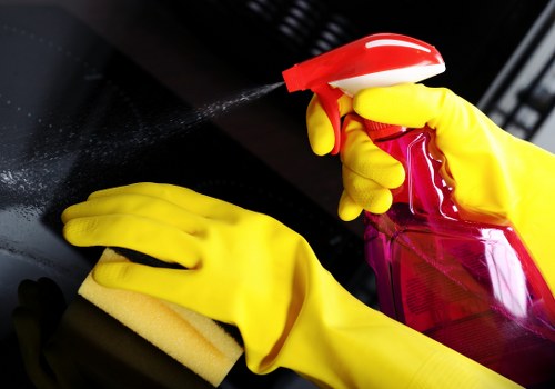 Detailed cleaning of a kitchen in an NW8 property