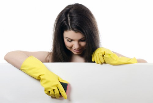 Carpet cleaning service paperwork with compliance and waste notes
